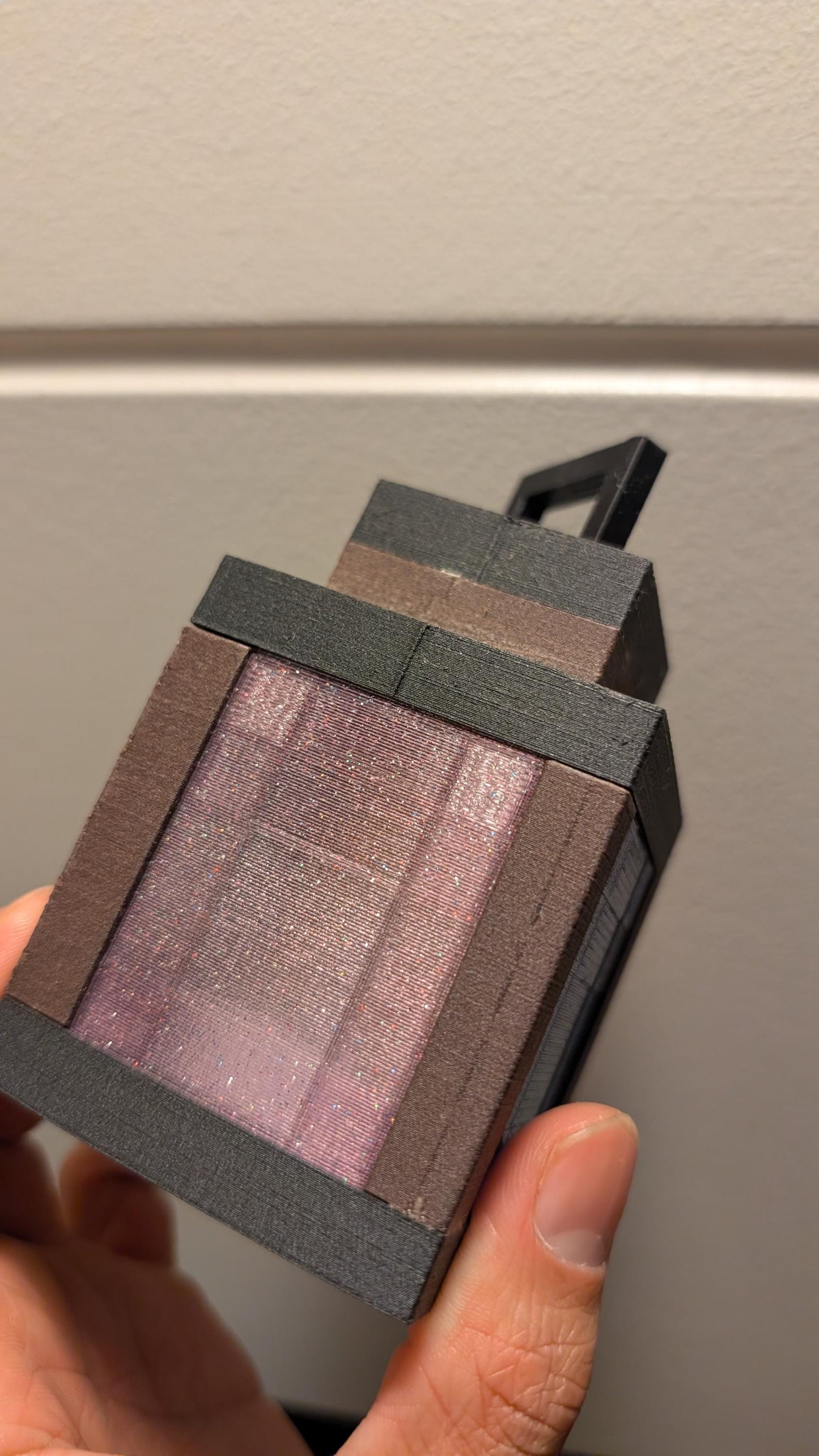 Minecraft Lantern-Inspired Table Lamp – 3D Wood Filament PLA | Cozy LED Tealight Candle Included