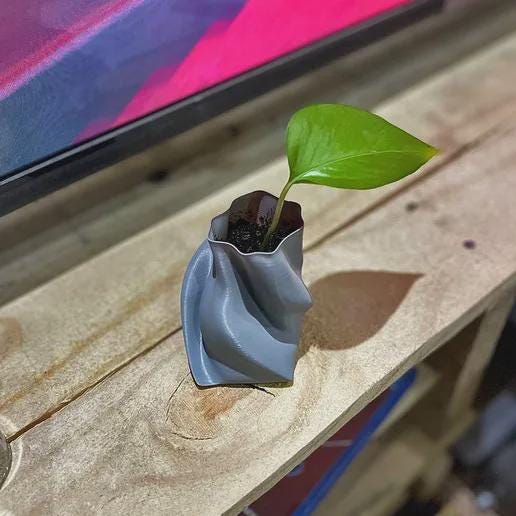 Spiral Vase – Modern 3D Printed Home Decor - Small and Large Sizes Available