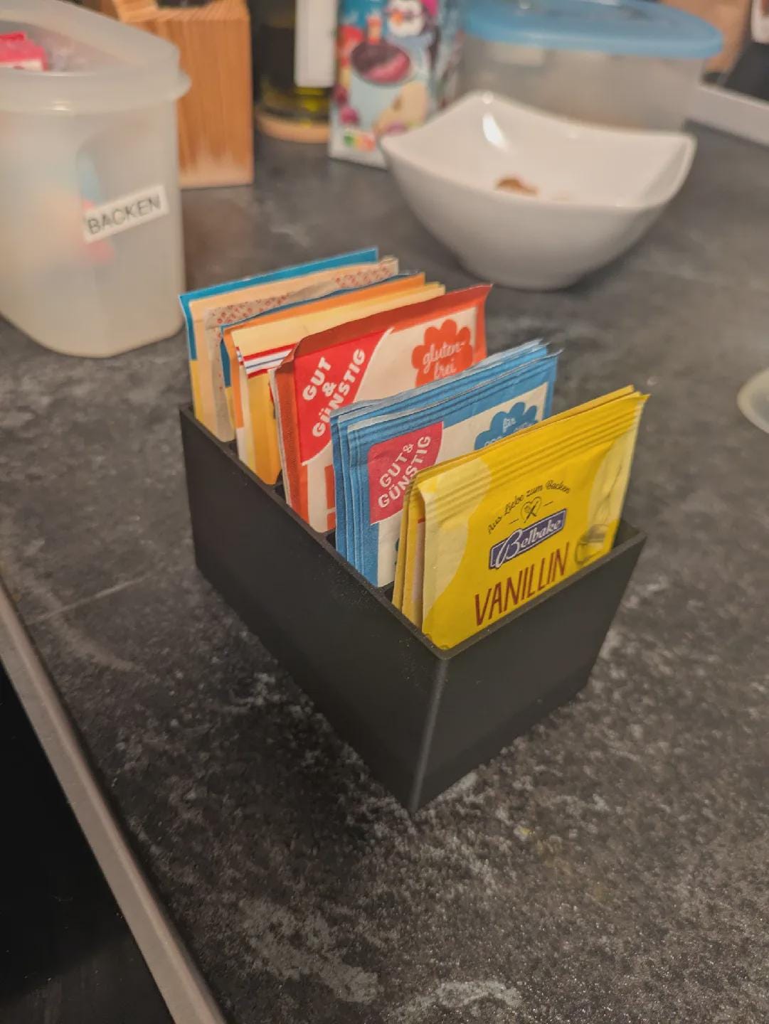 Kitchen Packet Organiser - Satchel organiser