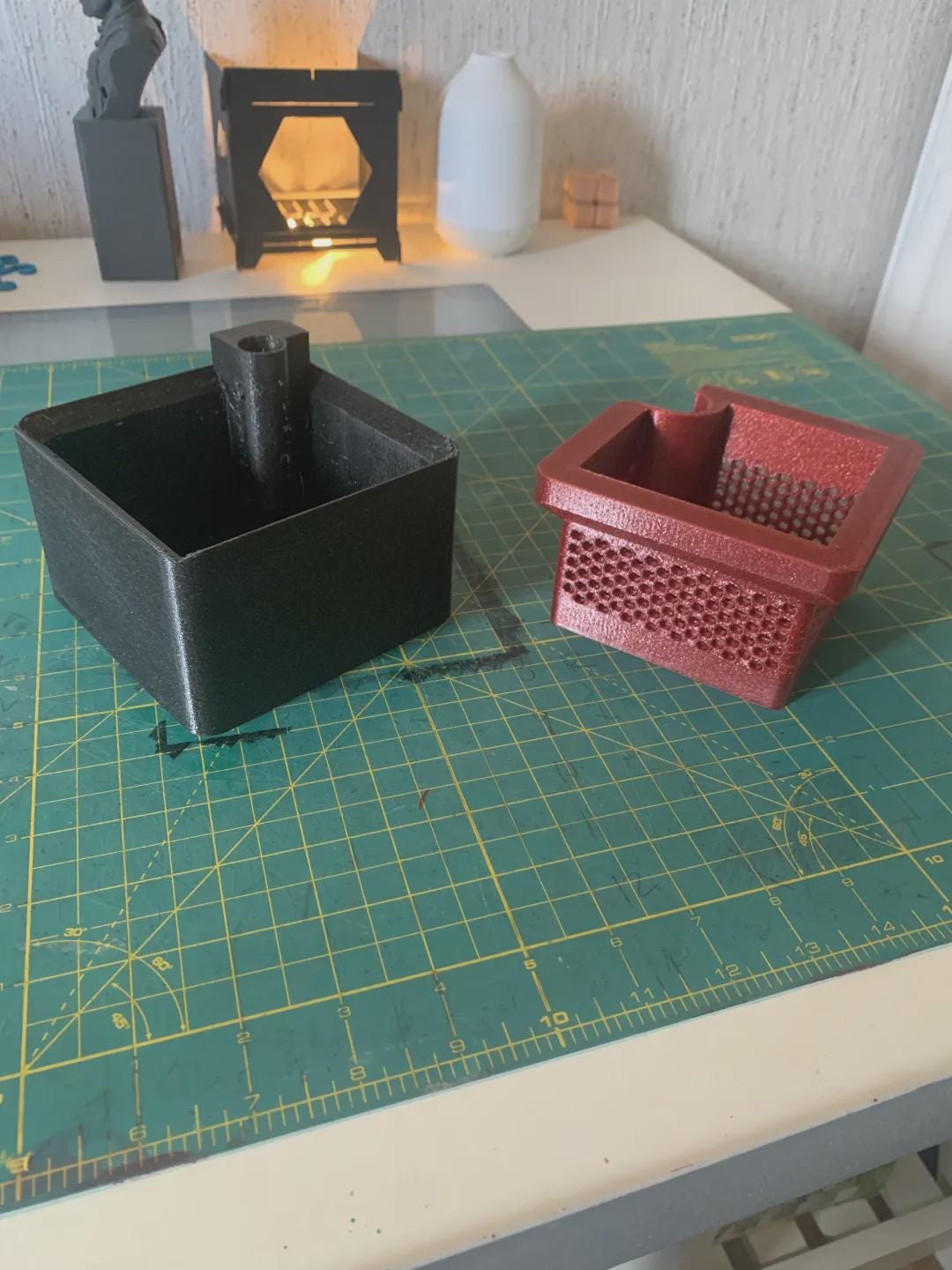 Self-Watering Planter 3D Printed Modern Pot with Built-In Reservoir for Indoor Plants, Succulents & Herb Garden