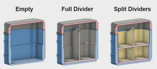 Storage Dividers with Removable Inserts - Multi-Use Organizer for Closet, Drawer & Shelf, Customizable Space Saver
